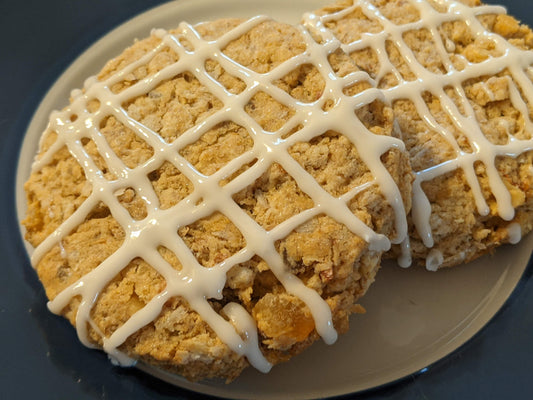 Ginger Walnut Oat Scones